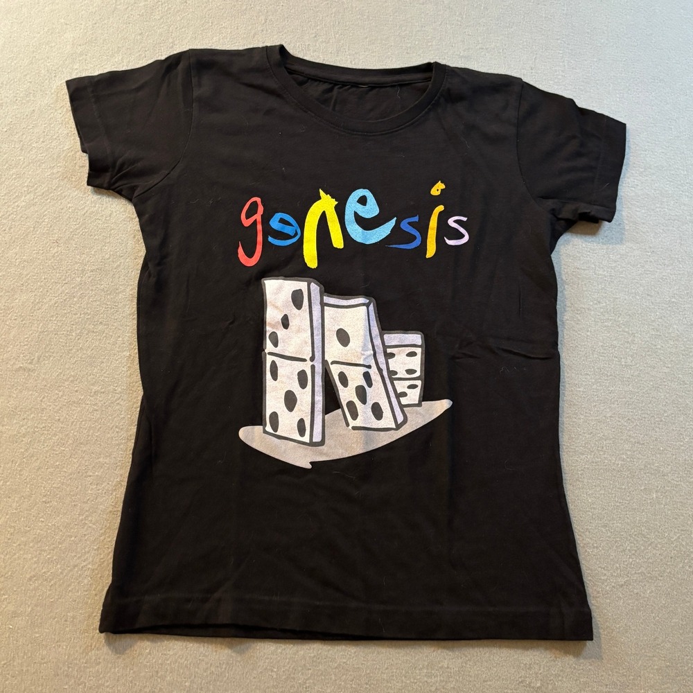 Genesis The Last Domino? Tour T-Shirt Womens S Black Band Tee 2021 Concert